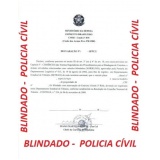 Registro de Veículo Blindado da Polícia Civil